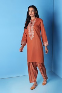 42206192-Printed Embroidered 2PC